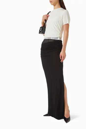 Coiled Corset T-shirt in Jersey