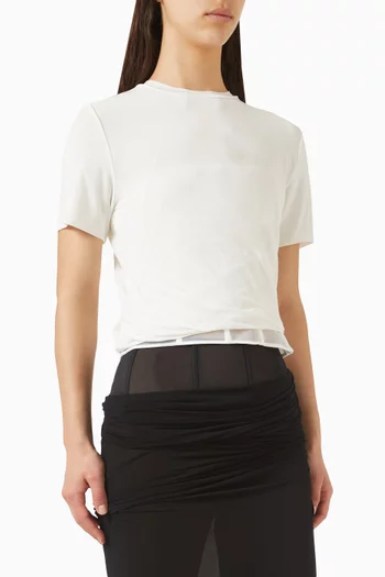 Coiled Corset T-shirt in Jersey