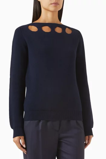 Cut-out Sweater in Knit