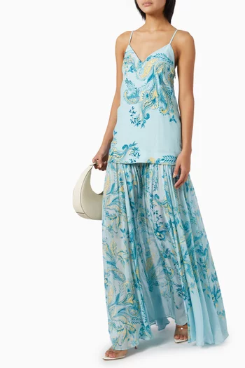 Wani Printed Maxi Dress in Viscose