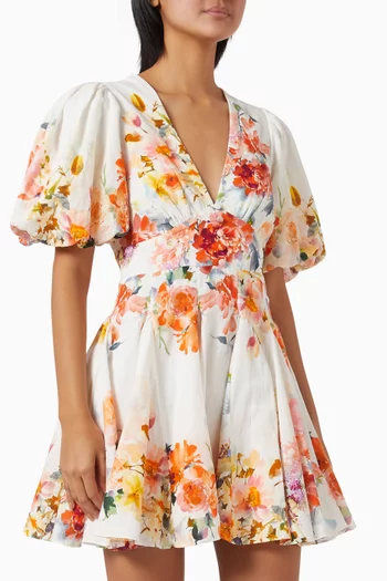 Floral-print Mini Dress