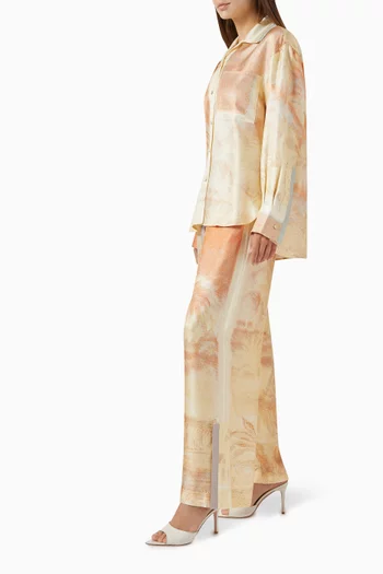 Manuela Relaxed Pants in Silk