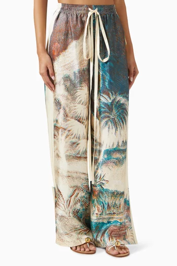 Manuela Relaxed Pants in Silk