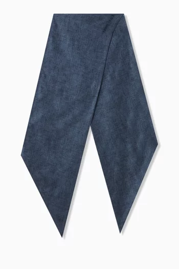 Micro Logo Scarf in Silk