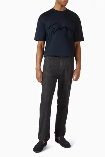 Flock Signature Logo T-shirt in Cotton