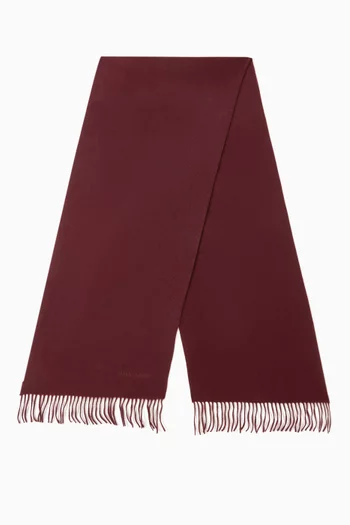 Micro Logo Scarf in Cashmere