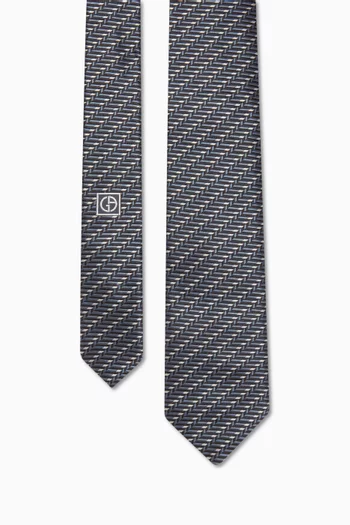 Tie in Silk Jacquard