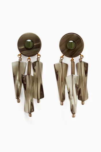 Drop Clip-on Earrings in Resin