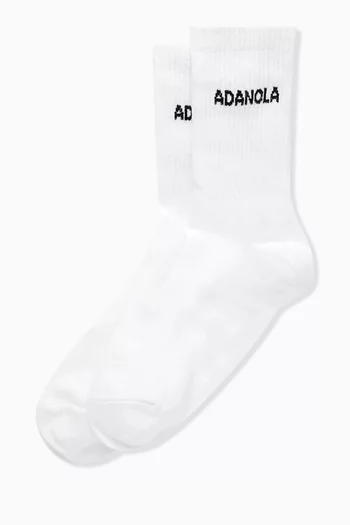 Logo Socks in Cotton Blend