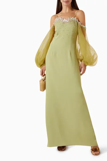 Gisela Gown in Crepe & Organza