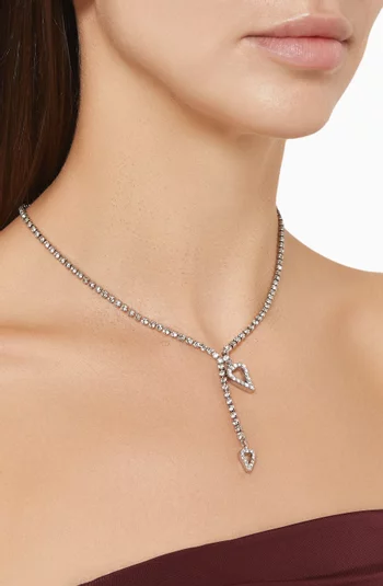 Double Flow Necklace in Sterling Silver