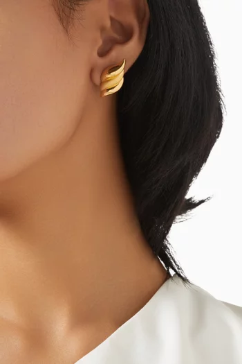 Savi Signature Stud Earrings in 18kt Recycled Gold