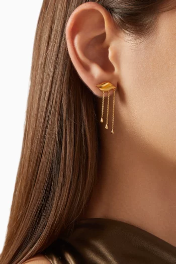 Savi Waterfall Drop Earrings in 18kt Gold Vermeil