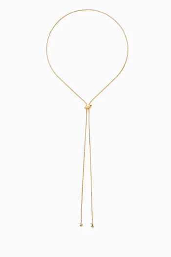 Savi Slider Lariat Necklace in 18kt Recycled Vermeil
