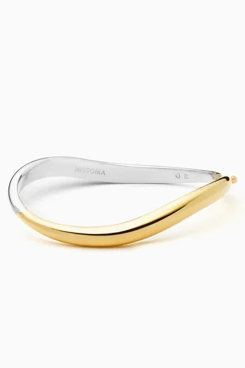Savi Signature Hinged Bangle in 18kt Recycled Gold