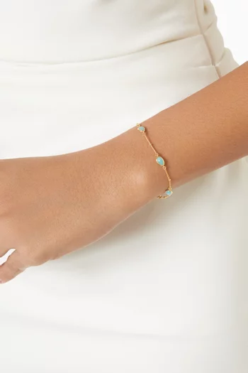 Magma Charm Bracelet in 18kt Gold Vermeil