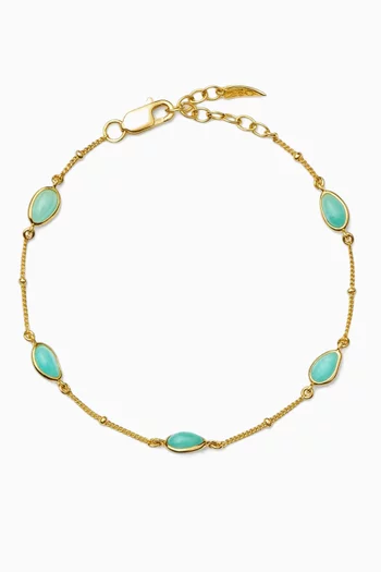 Magma Charm Bracelet in 18kt Gold Vermeil