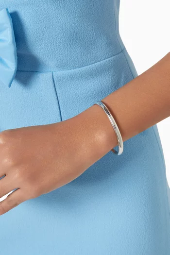 Claw Cuff in Silver-plated Brass