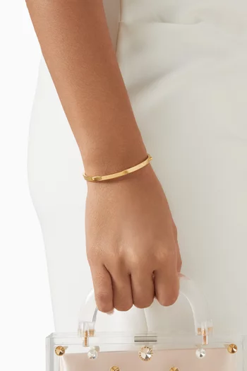 Classic Hinged Bangle in 18kt Gold-plated Vermeil