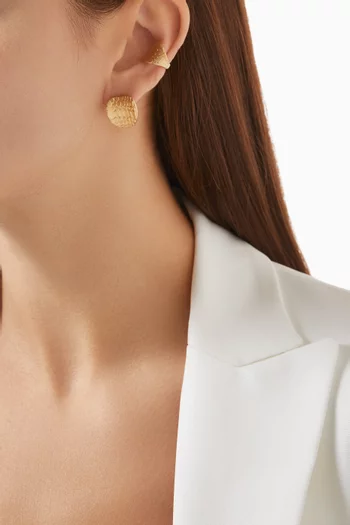 High-gloss Snake Earrings in 18kt Gold