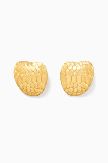 High-gloss Snake Earrings in 18kt Gold