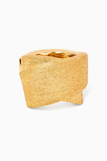 Sand Single Ear Cuff in 18kt Gold