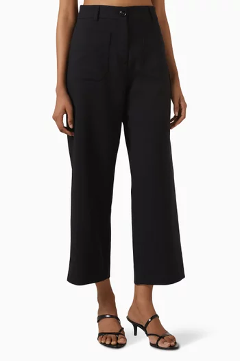 Hudkin High-waisted Jeans in Twill