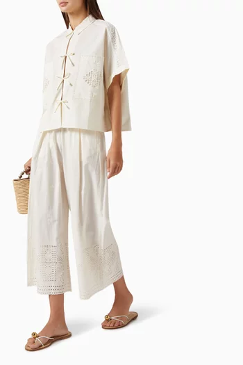 Isla Brody Pants in Cotton Poplin