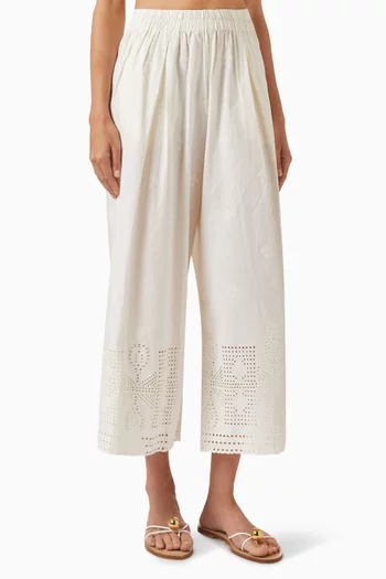 Isla Brody Pants in Cotton Poplin
