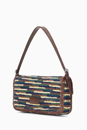 Harlow Shoulder Bag in Raffia