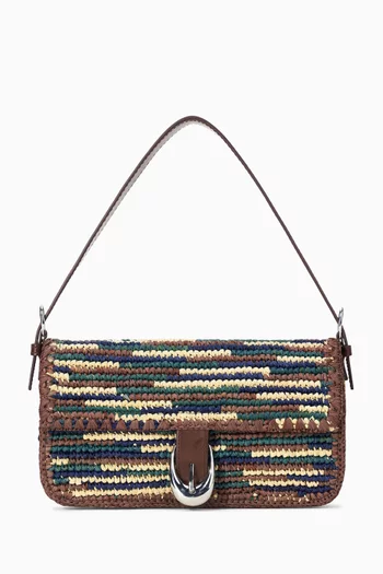 Harlow Shoulder Bag in Raffia
