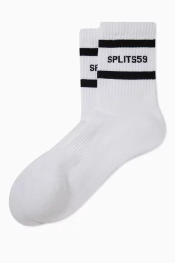 Logo Strip Quarter Socks