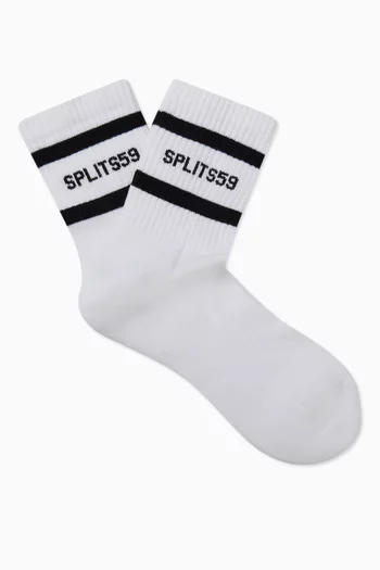 Logo Strip Quarter Socks