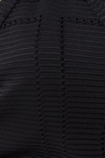 Monogram Pointelle Bikini Top