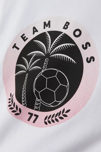 تي شيرت بطبعة Team BOSS قطن