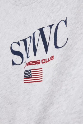 تي شيرت بطبعة بحرية قطن