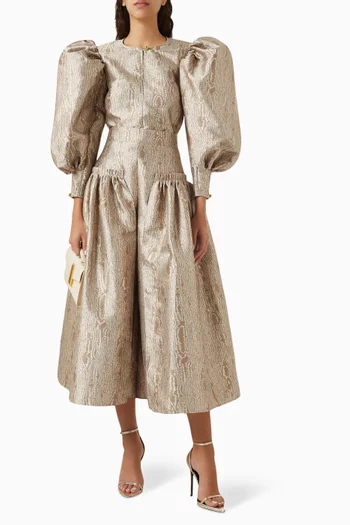 Jacquard Wide-leg Pants