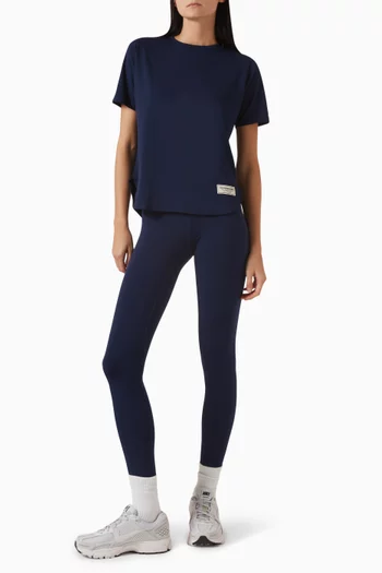 Curved Hem T-shirt in Recycled Softskin