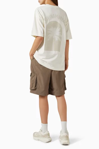 Palm-print Oversized T-shirt