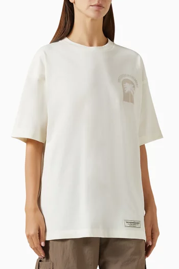 Palm-print Oversized T-shirt