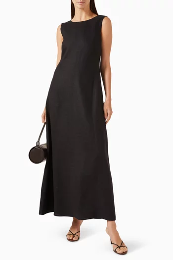 فستان ماتيلدا كتان