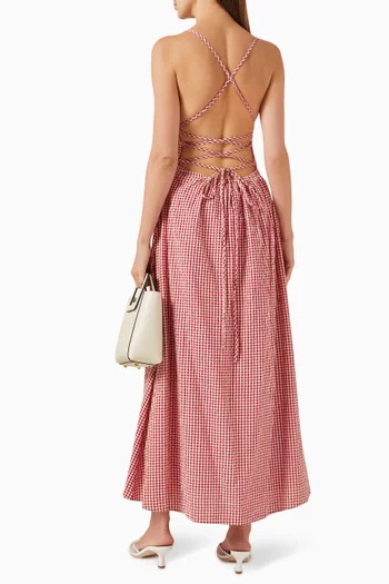 Lori Gingham Dress in Cotton