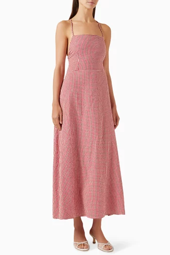 Lori Gingham Dress in Cotton