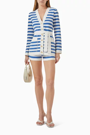 Ari Striped Knit Shorts