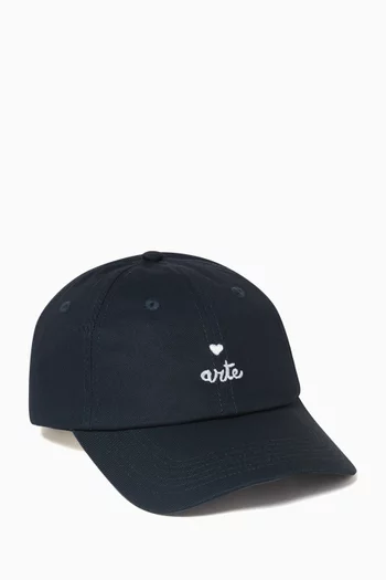 Heart Logo Cap in Cotton