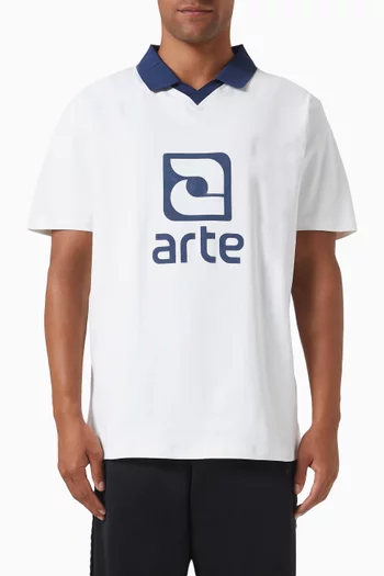 Logo Polo Shirt in Cotton