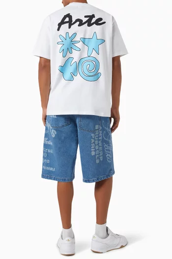Elements Print T-shirt in Cotton