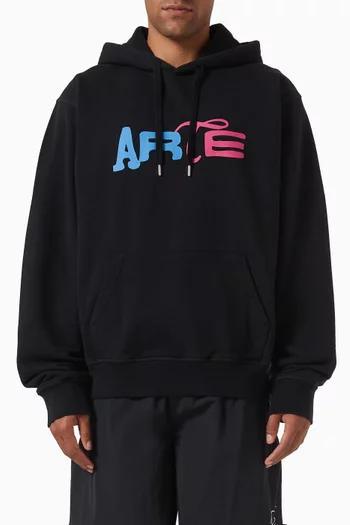 Duo Logo Hoodie in Cotton