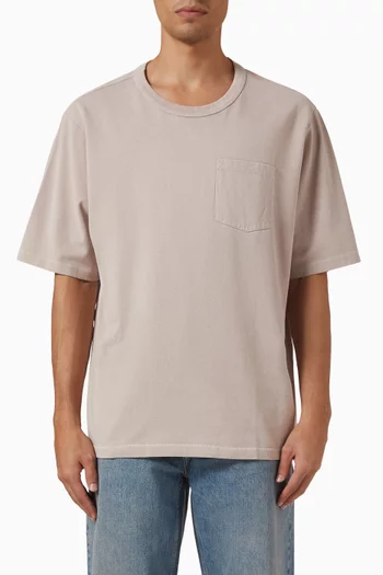 Garment-dyed T-shirt in Jersey