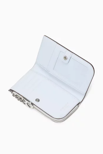 Small Devin Bifold Wallet in Metallic Patent Leather